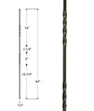 Double Twist Iron Baluster : 2551 | Stair parts