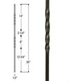 Double Twist Iron Baluster : 2651 | Stair parts