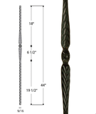 Flower & Arrows Iron Baluster : 2996 | Stair parts