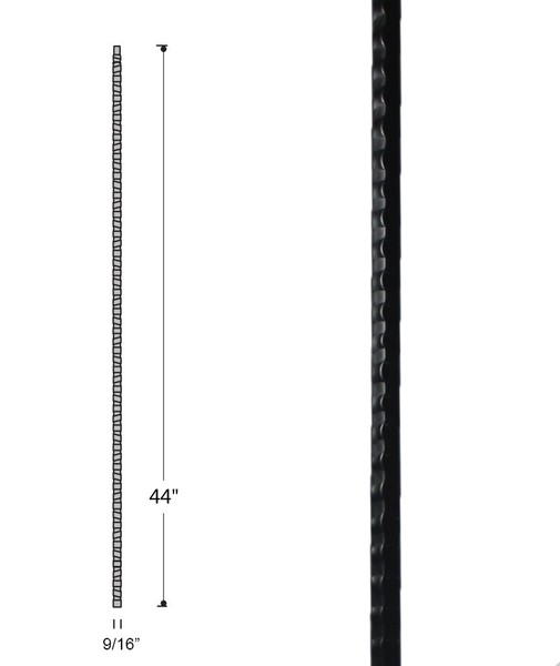 Gothic Plain Hammered Bar for 1/2" Baluster (20 Count) | Stair parts