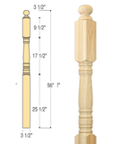 Hampton Starting Newel : C-4002 | Stair parts