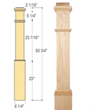 Plain Box Newel (Medium) : C-4090 | Stair parts