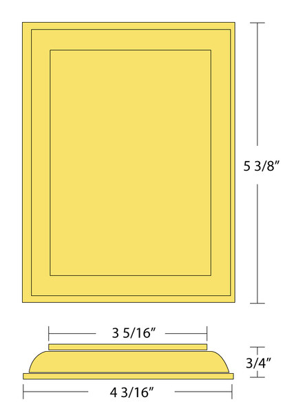 Rosette - Rectangle    C-7318 | Stair parts