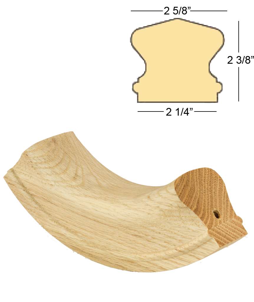 Richmond 90 Degree Up Easing : C-7414S | Stair parts