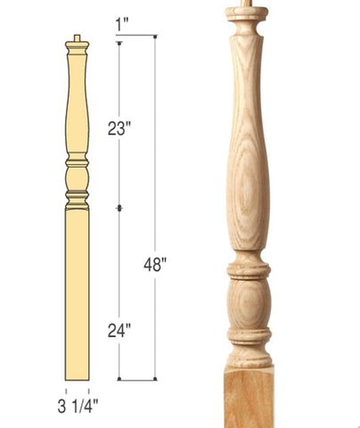 Richmond Angle/Landing Newel : C-4415 | Stair parts