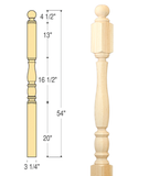 Richmond Ball Top Angle Newel : C-4446 | Stair parts