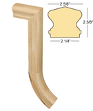 Richmond Gooseneck 2 Riser No Cap : C-7499 | Stair parts