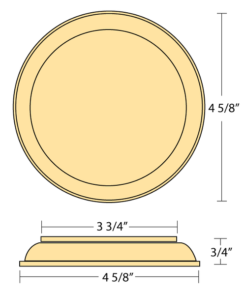 Rosette - Small Round    C-7317 | Stair parts