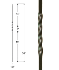 Knee Wall Iron Balusters