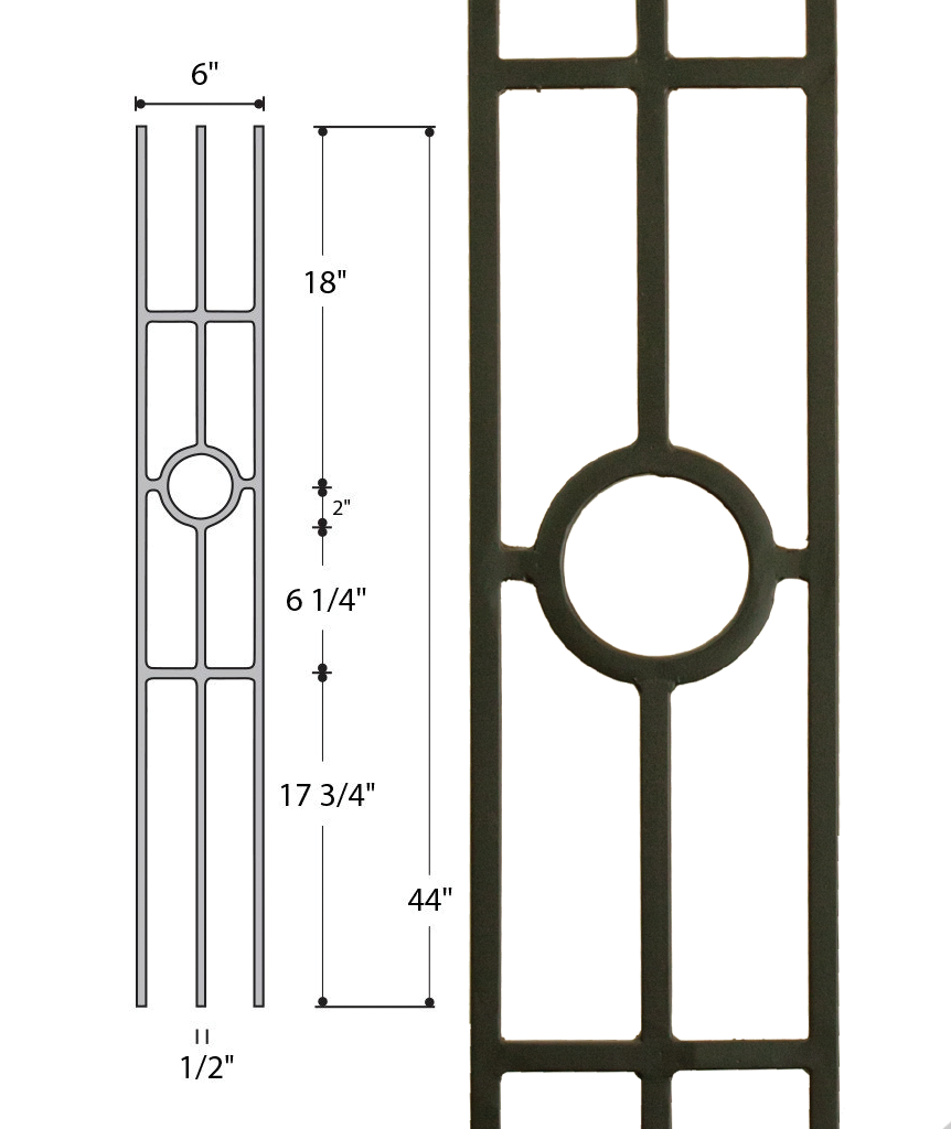 Three Leg Medallion : 2933 | Stair parts