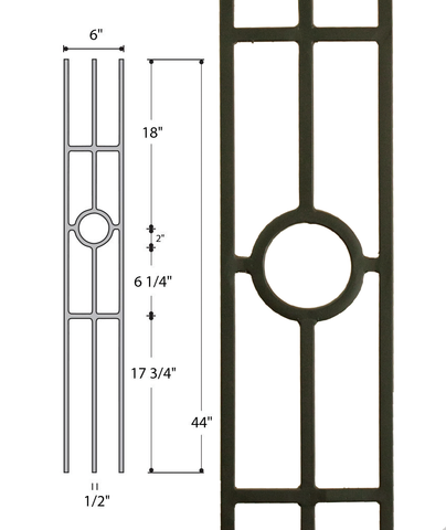 Three Leg Medallion : 2933 | Stair parts