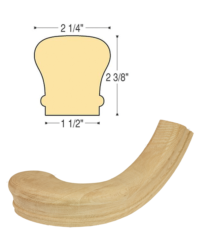 Traditional LH Wide Turnout : C-7040 | Stair parts