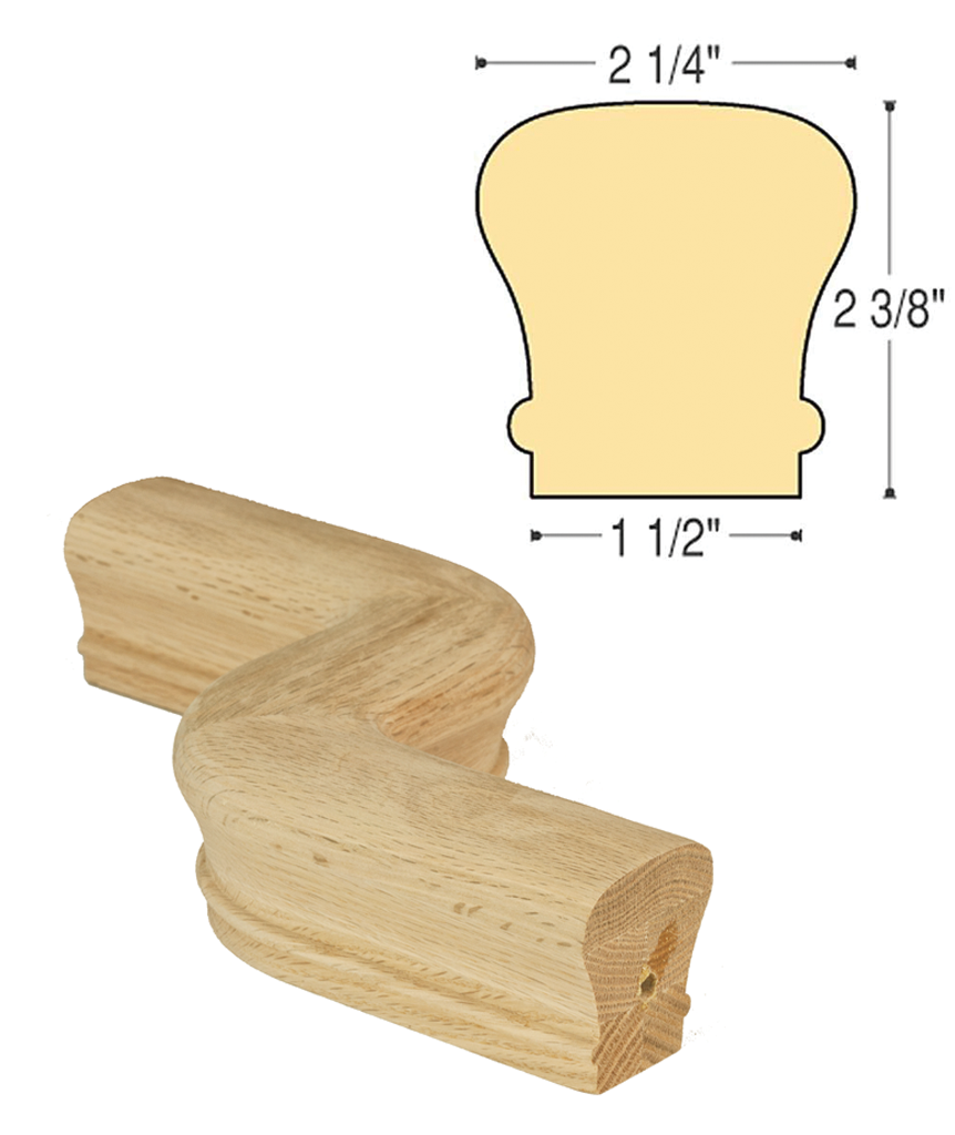 Traditional LH "S" Turn: C-7047LH | Stair parts