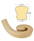 Traditional RH Volute : C-7035 | Stair parts