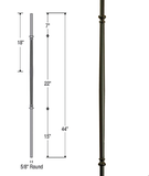 Venetian Fluted Iron Baluster : 2596 | Stair parts