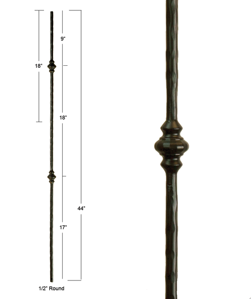Victorian Double Round Knuckle Iron Baluster : 2773 | Stair parts