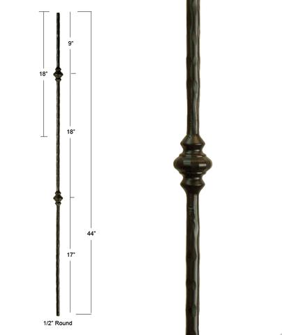 Victorian Double Round Knuckle Iron Baluster : 2773 | Stair parts