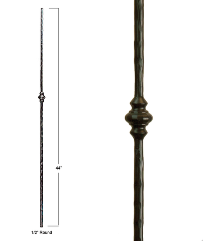 Victorian Single Round Knuckle Iron Baluster : 2772 | Stair parts